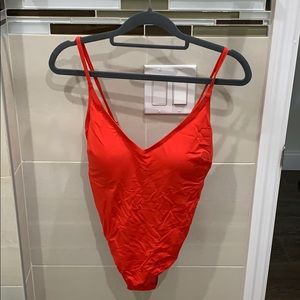 Red Size 10 One Piece Bathing Suit